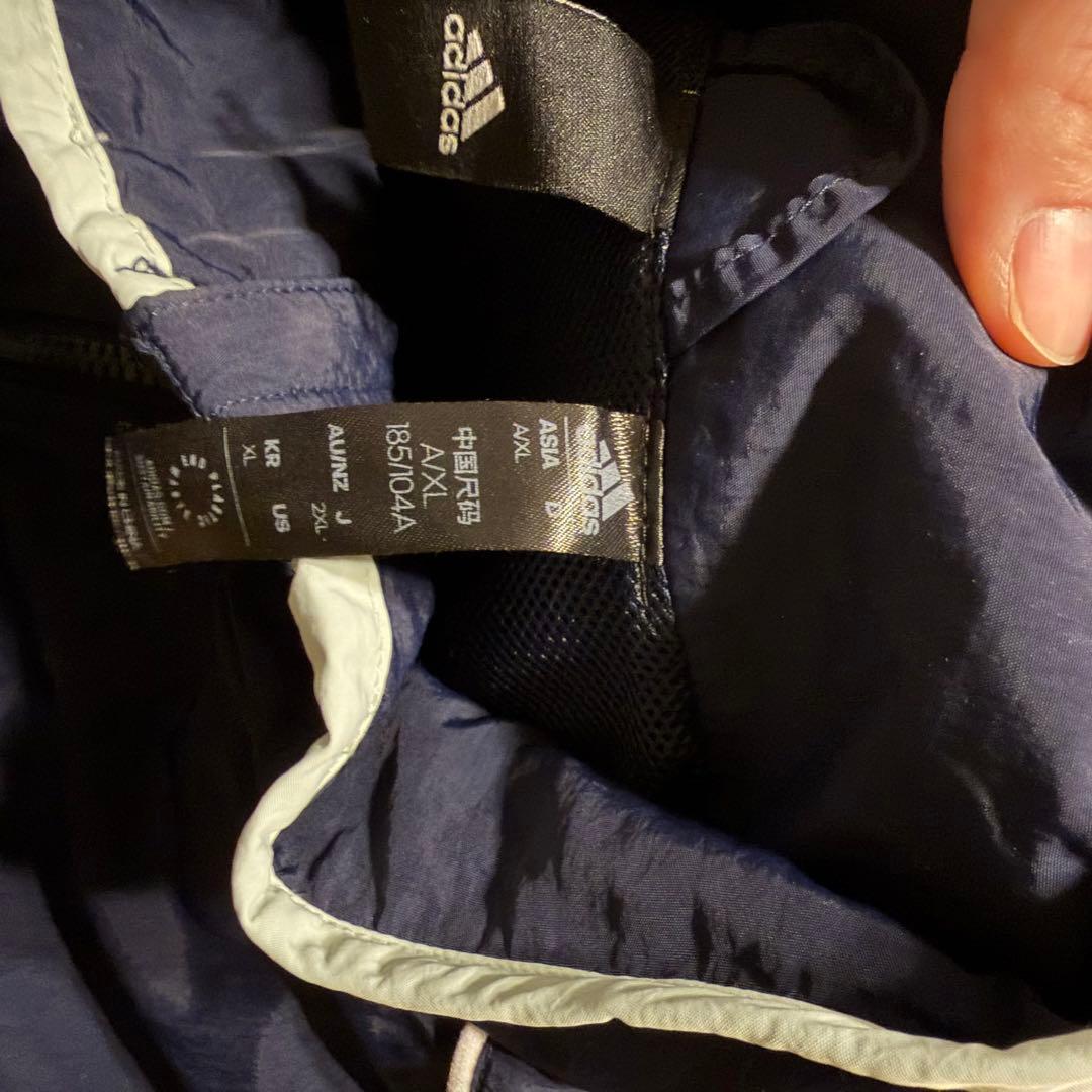 adidas ジャージ上下セット ネイビー/ライトグレー　セットアップ