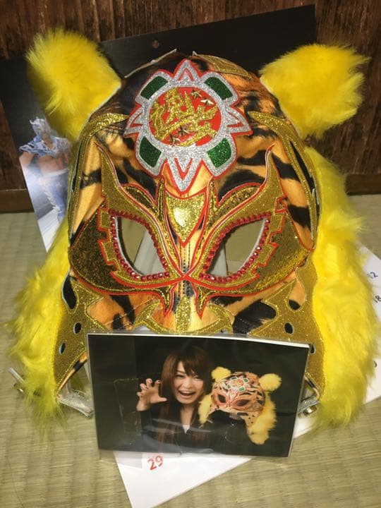 スターダム★実着用★紫雷イオ.プロレスマスク★レア品。期間限定出品
