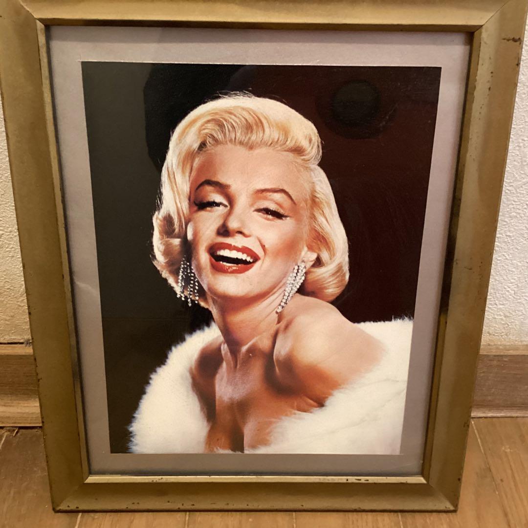 マリリンモンロー　　写真ブロマイドから　　額装仕立て品　　掲載可能品
