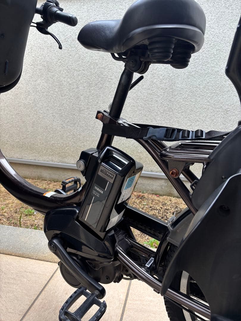 YAMAHA 電動自転車　子供乗せ　前後チャイルドシート付　12.3Ah