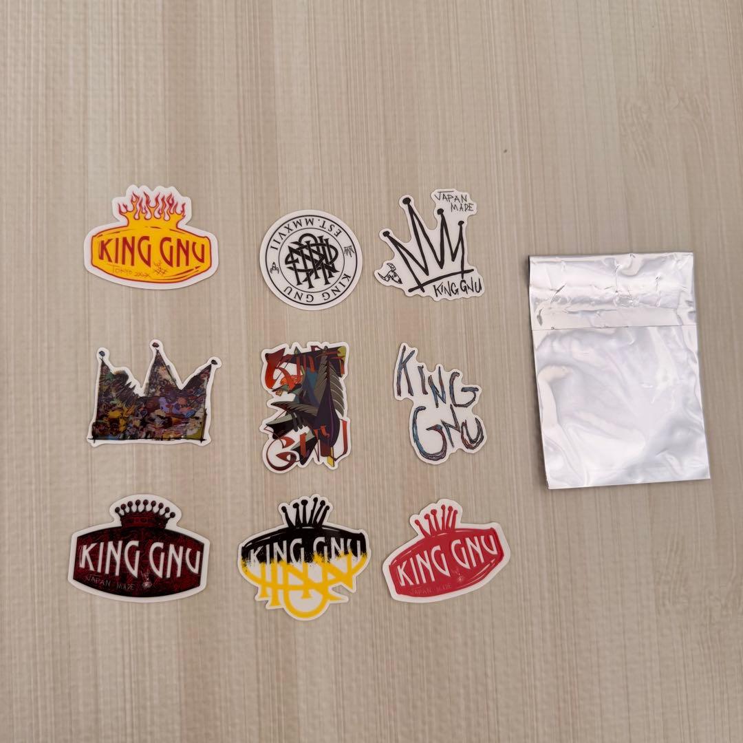 King Gnuステッカー5種類、メガジャケ