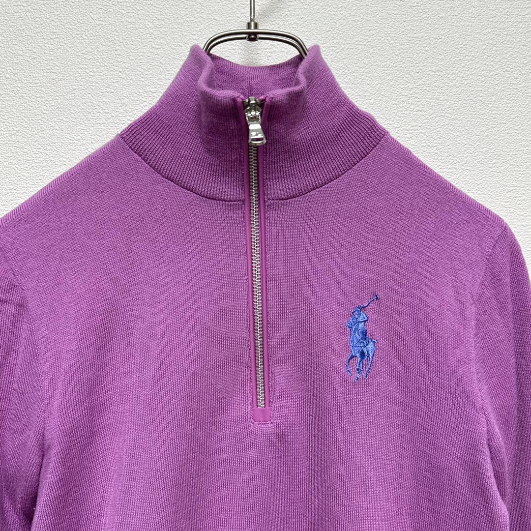 POLO GOLF RALPH LAUREN 防風 ハイネックハーフジップニット