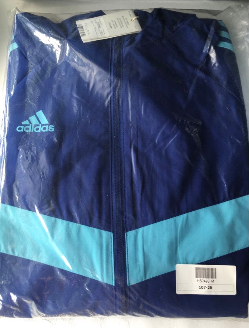 【adidas/アディダス】撥水・保温裏フリースウォーム ウインドブレーカー・M