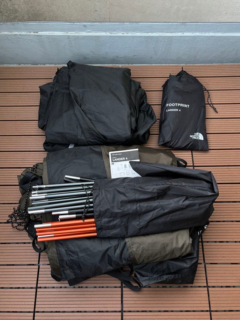 The north face ランダー4、ネブラタープ2 セット売り