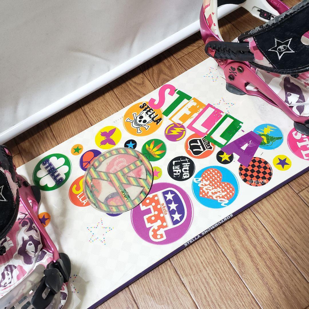 STELLA RIDE 140cm 初心者向けスノーボードセット