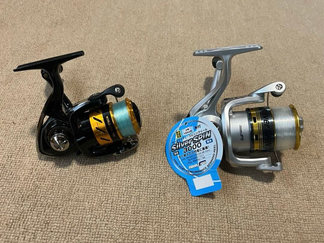ダイワ ワールドスピン1500 と シルバースピン3000未使用品 まとめ売り