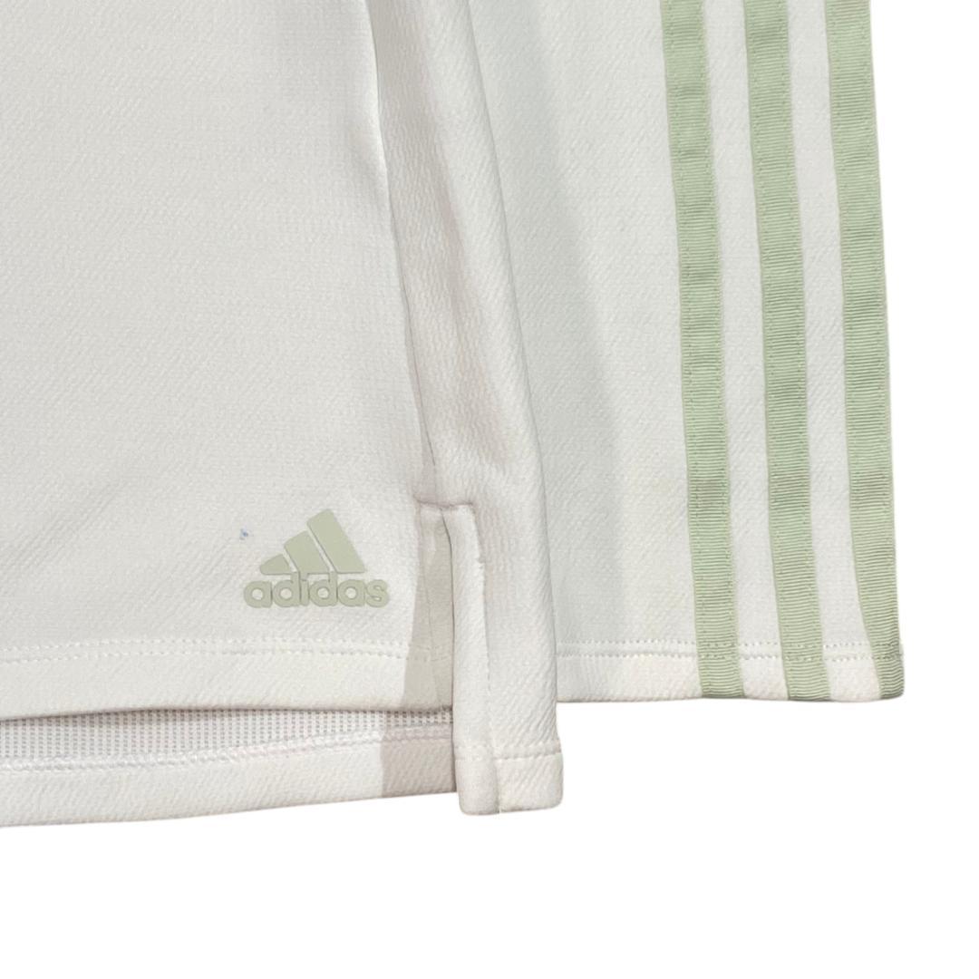 ADIDAS アディダス ゴルフ 長袖 モックネック シャツ M ホワイト