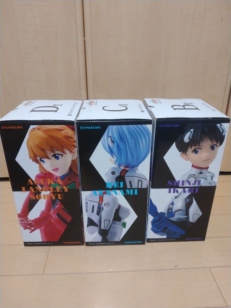 エヴァンゲリオン一番くじB賞C賞D賞新品未開封3体セット