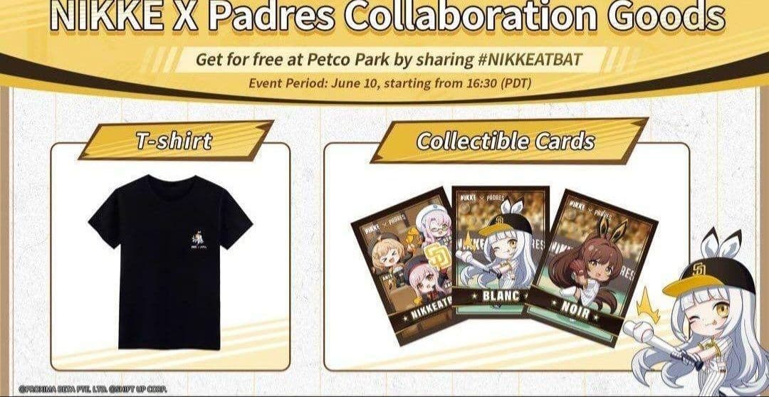 ニケ パドレス コラボTシャツ　カード付き　勝利の女神 　NIKKE