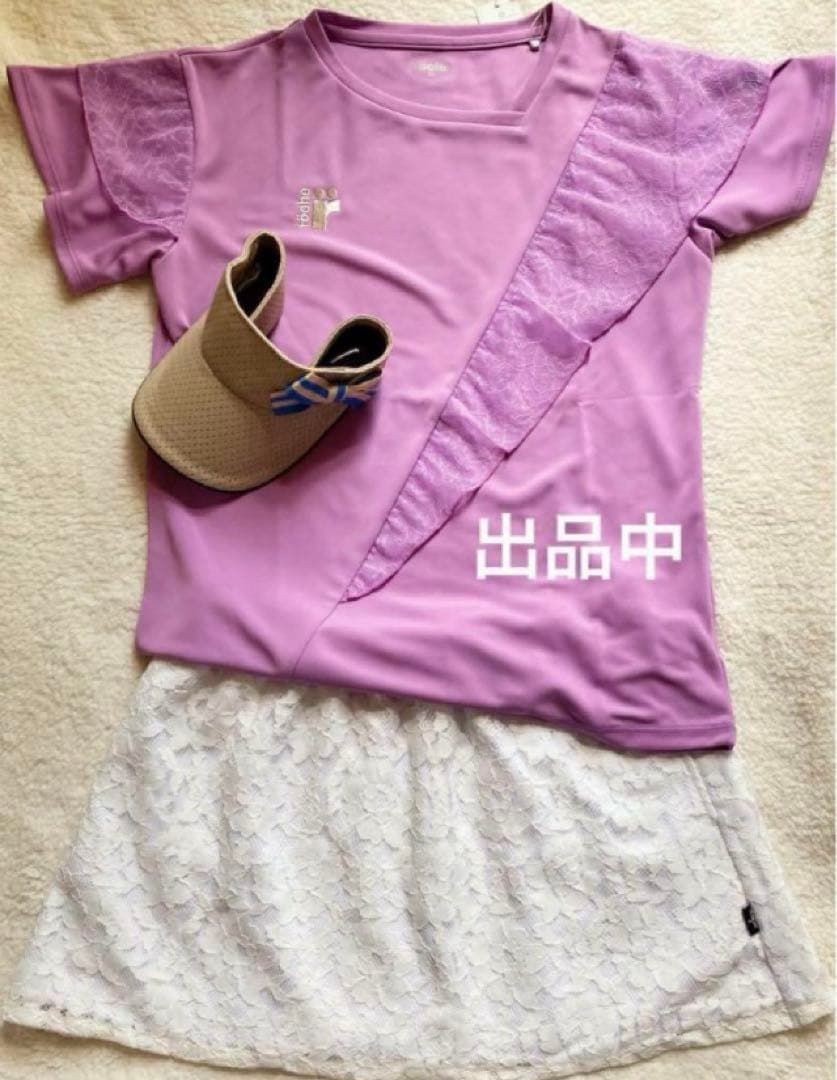 No.445 Prince 涼し気レースの豪華なスコート☆White☆XL☆新品
