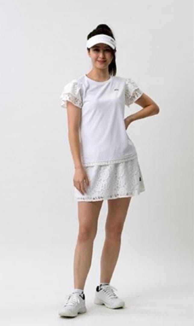 No.445 Prince 涼し気レースの豪華なスコート☆White☆XL☆新品