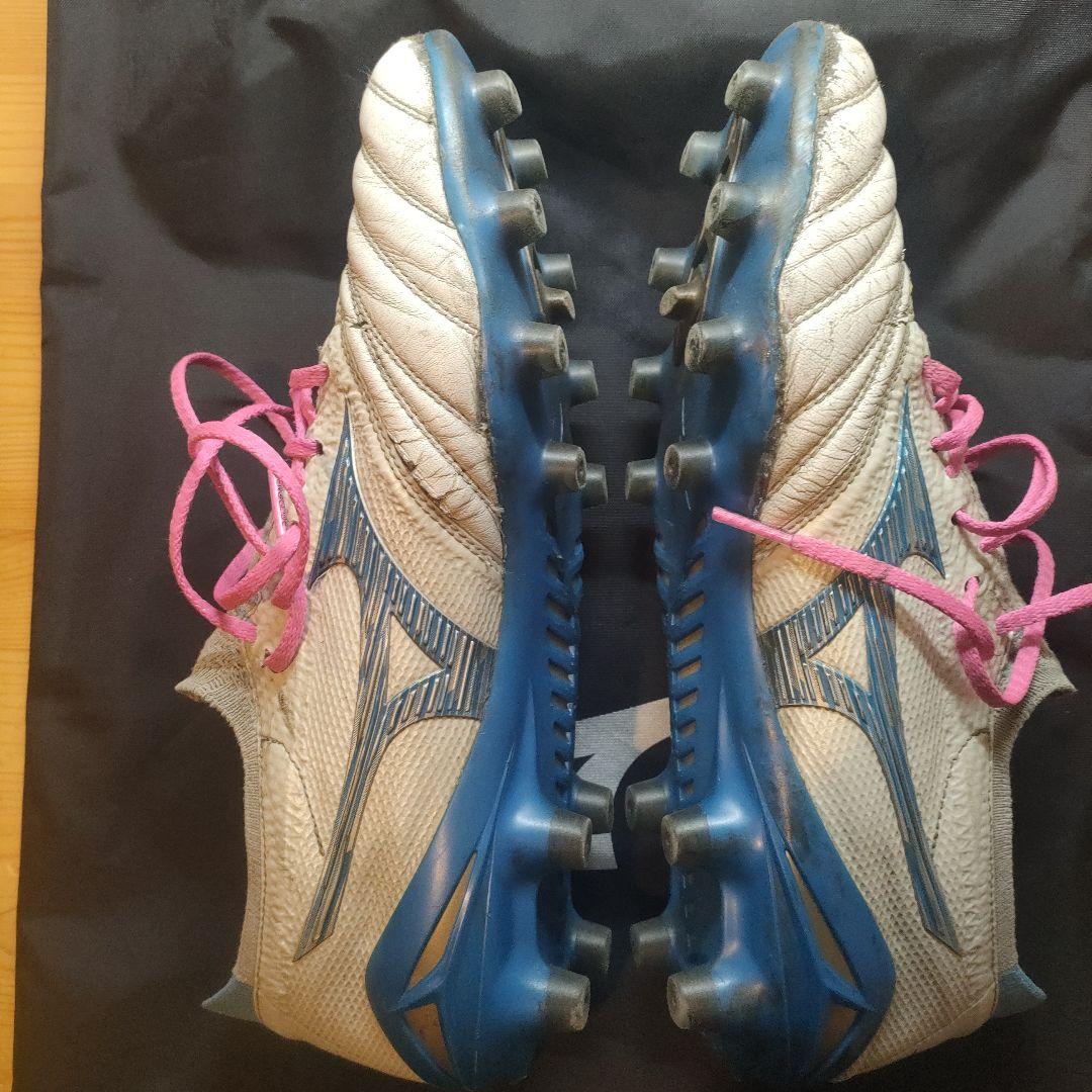 Mizuno　MORELIA スパイク ホワイト/ブルー 26cm