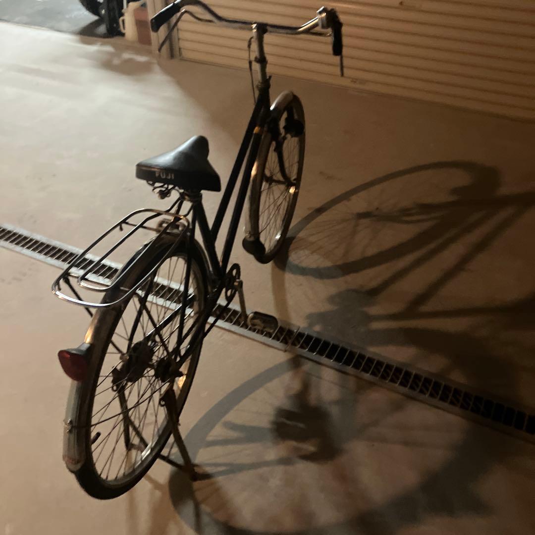 FUJI レトロ　自転車 ネイビー 26インチ