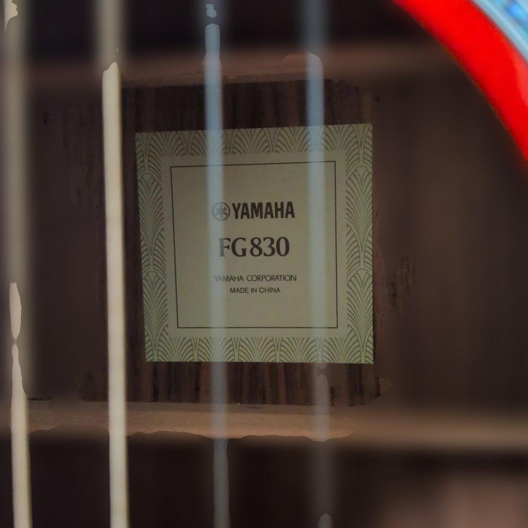 YAMAHA FG830 アコースティックギター サンバースト＋付属品