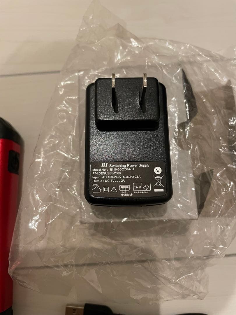 Snap-on LEDハンディライト レッド 充電器付