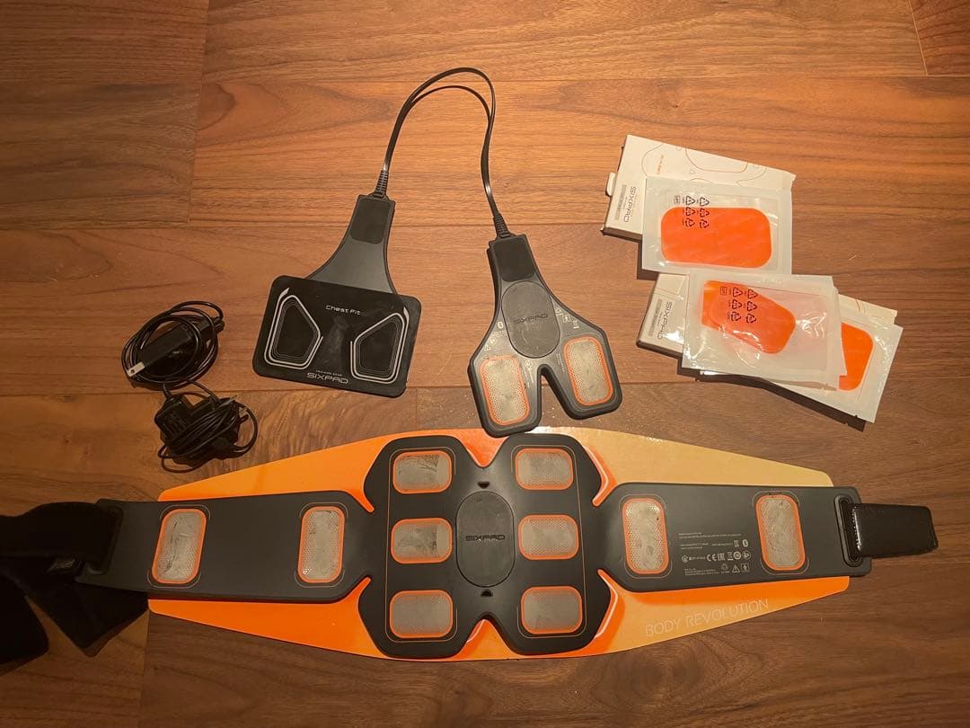 SIXPAD アブスベルト、チェストフィット、ジェルシート