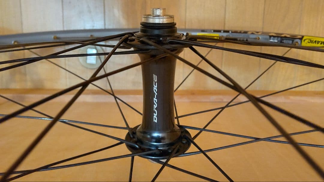 Mavic Open Proとデュラエースハブの手組ホイール