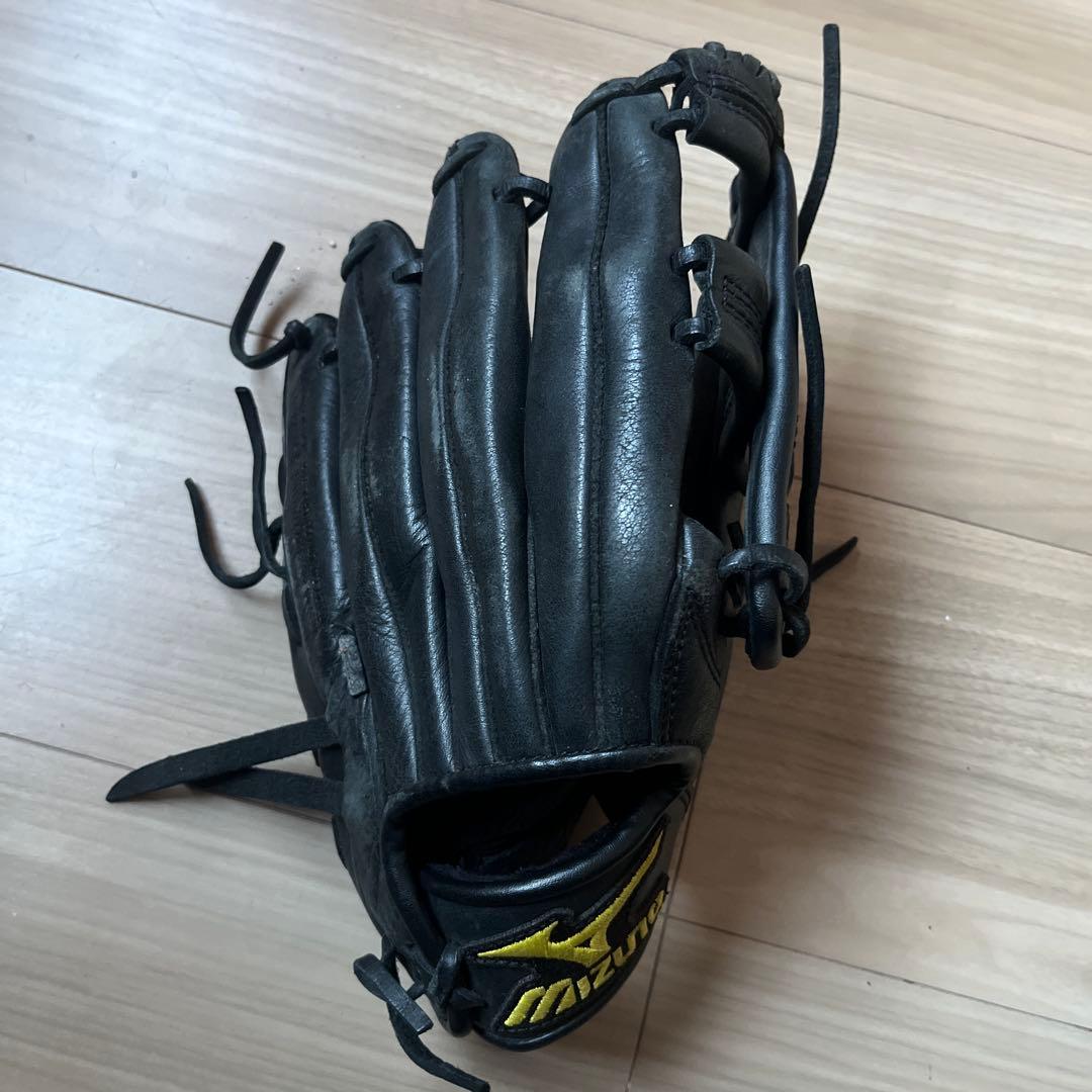 少年　Mizuno ブラック 軟式グローブ