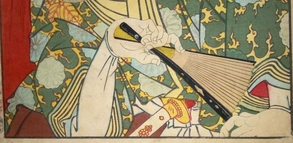 浮世絵、梅幸百種之内(師直)16番、豊原国周画