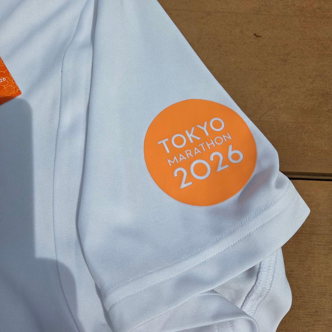asics RUN TOKYO 2026 マラソンTシャツ 海外M