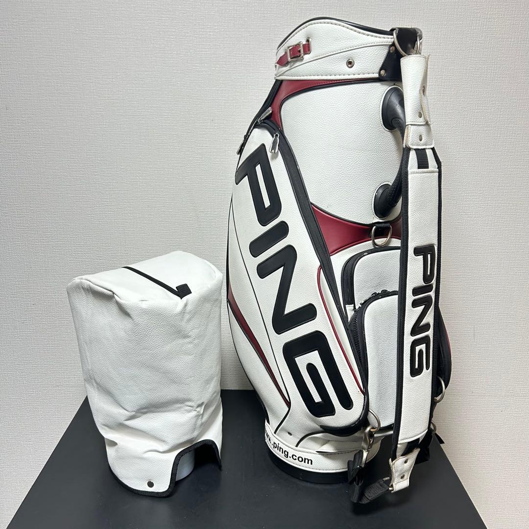 PING ツアー仕様 キャディバッグ 9.5インチ プロモデル 3点式ベルト