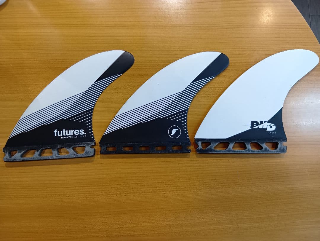DHD futures サーフボードフィン 3枚セット
