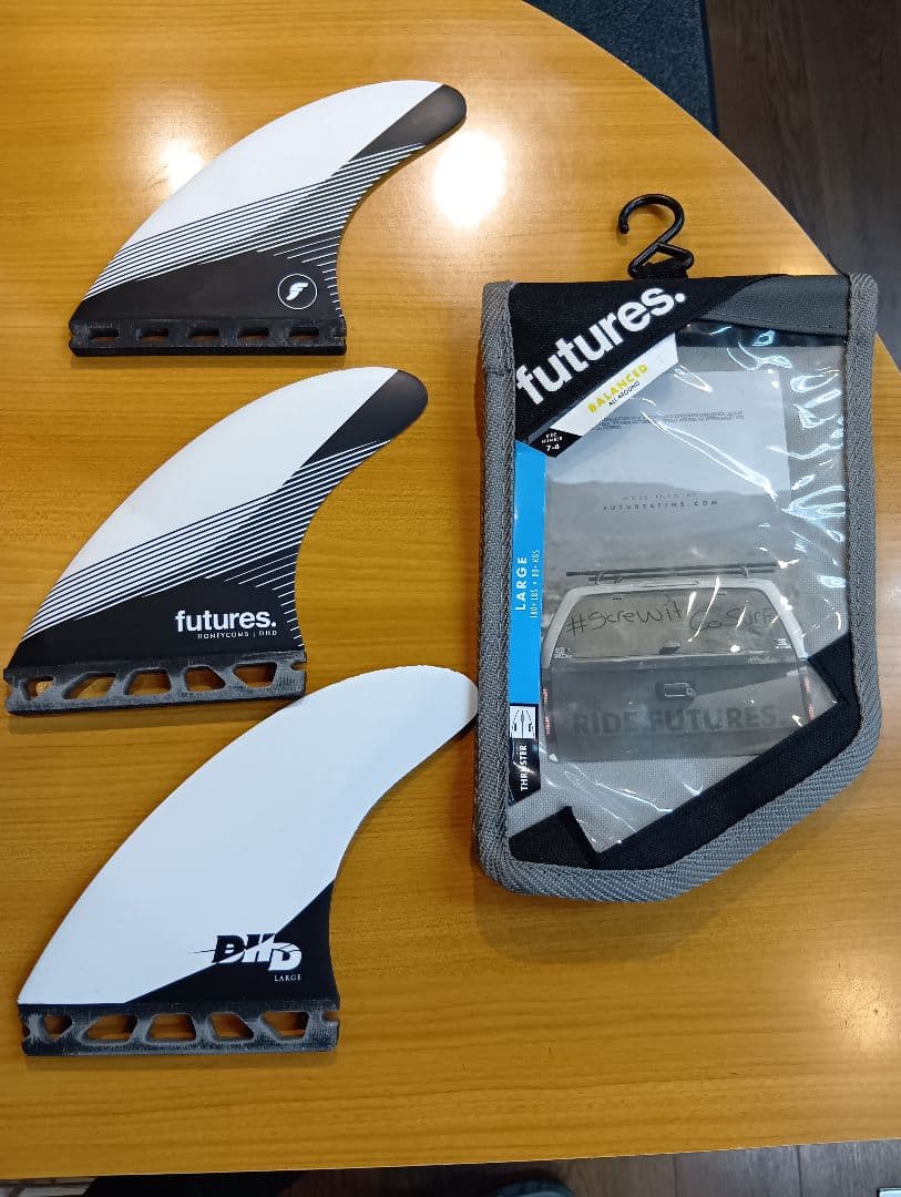 DHD futures サーフボードフィン 3枚セット
