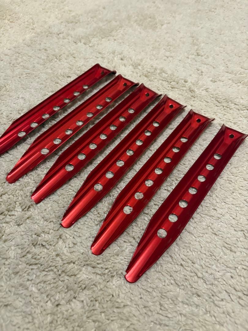 雪山ペグMSR ブリザードステイク　ジェラルミンペグ6本セット
