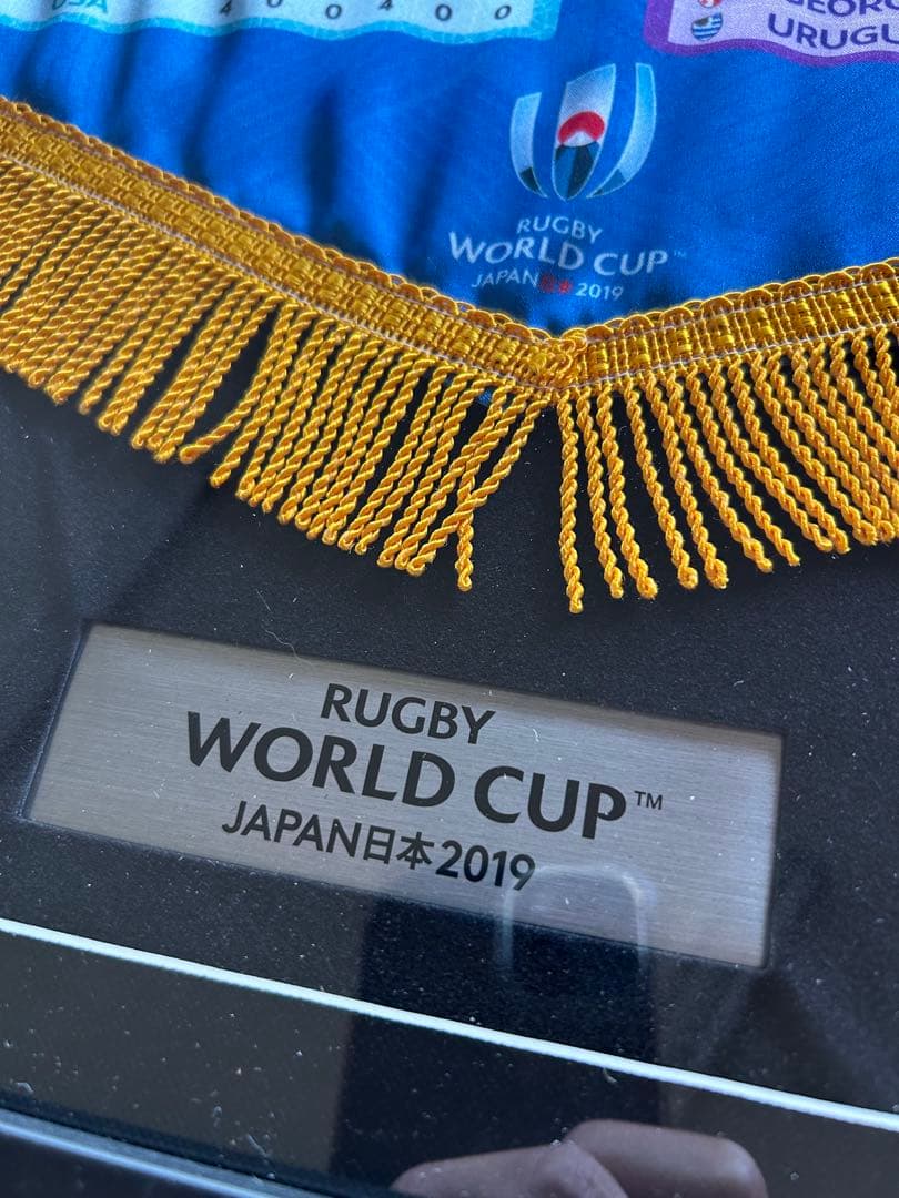 ラグビー ワールドカップ 2019 記念ペナント 額装品 タペストリー
