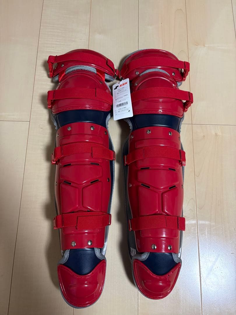 レッド キャッチャーレガース フリーサイズ