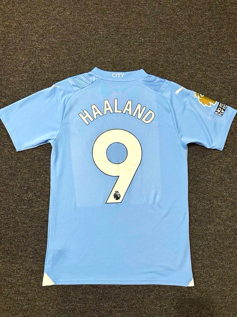 美品/マンチェスター・シティハーランド公式ウェアサッカーフットサルウェア