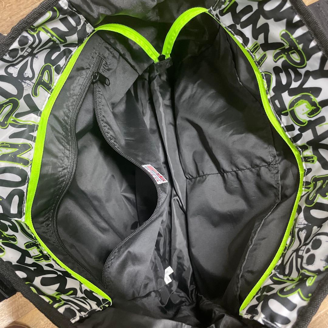 サイコバニー　総柄　ナイロン　ビッグトートバッグ