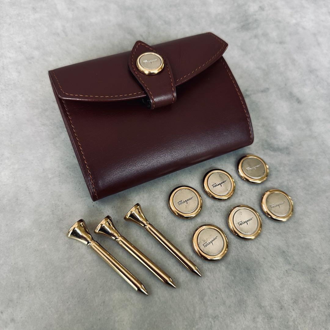 希少✨Salvatore Ferragamo ゴルフマーカー＆ティーセット