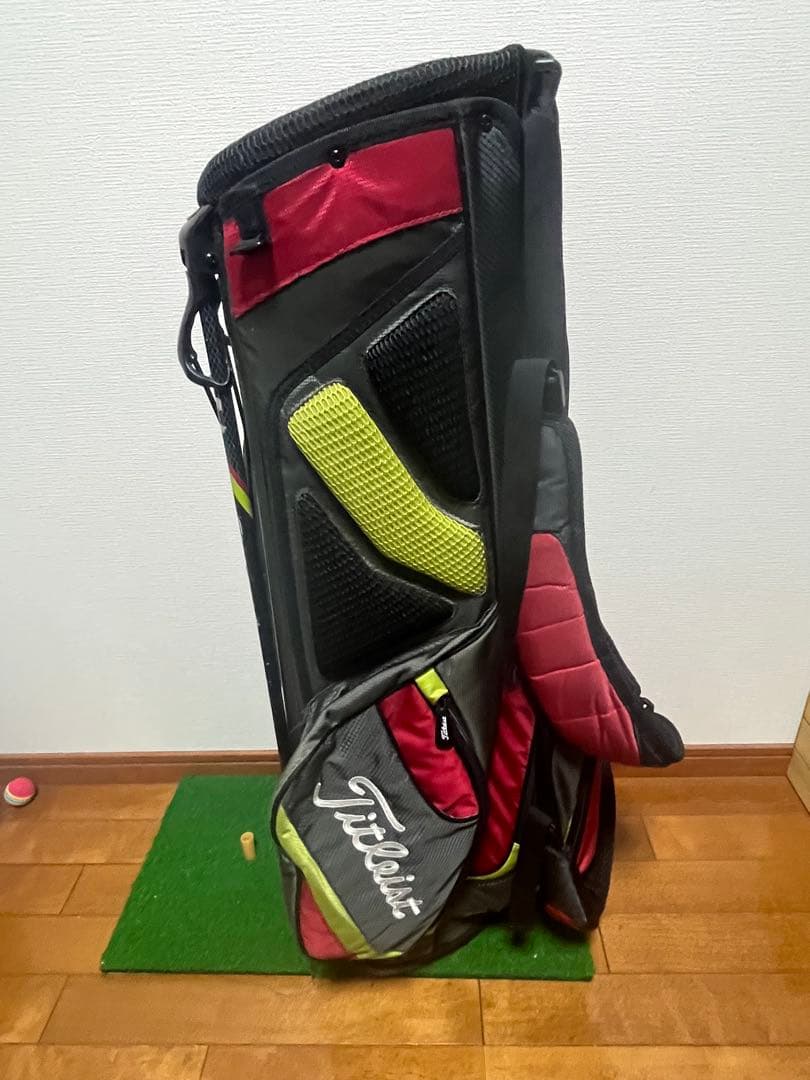 Titleist キャディバッグ 赤/黒/黄