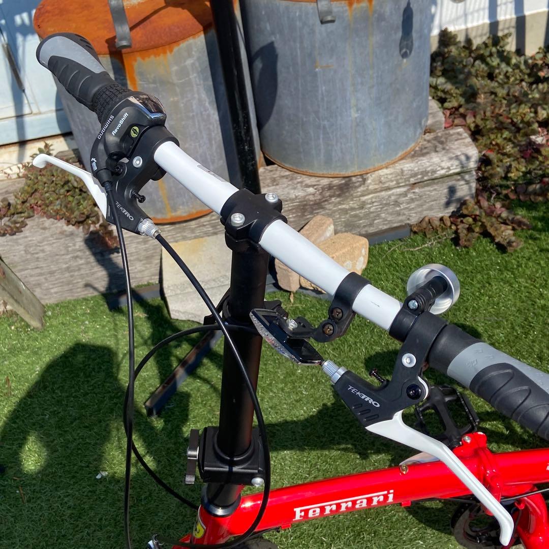 美品⭐️フェラーリ　折りたたみ自転車　20インチ　レッド