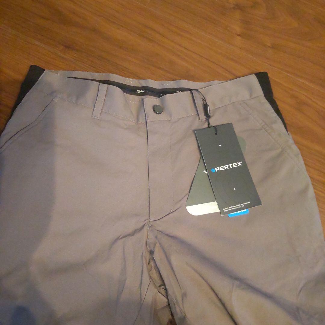 【新品】タイトリスト ゴルフ メンズ 中綿入りウィンドパンツ 撥水 М グレー