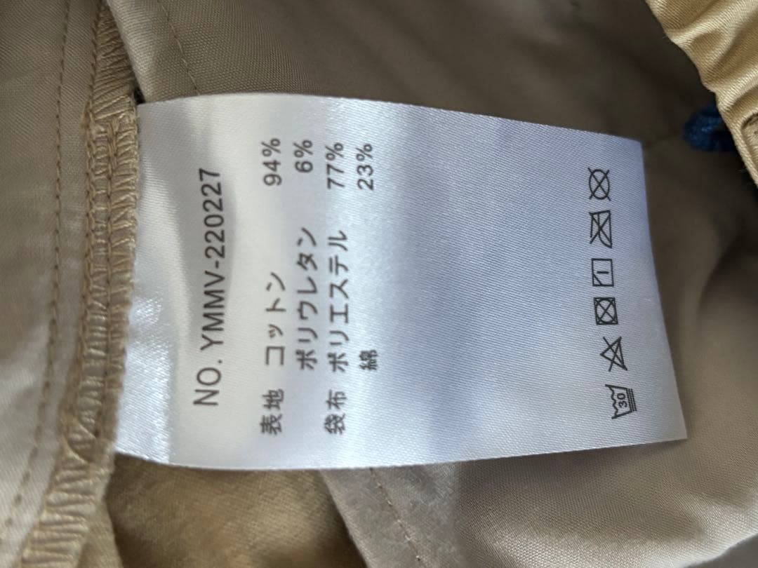 mutaベージュゴルフパンツ　新品未使用タグ付き