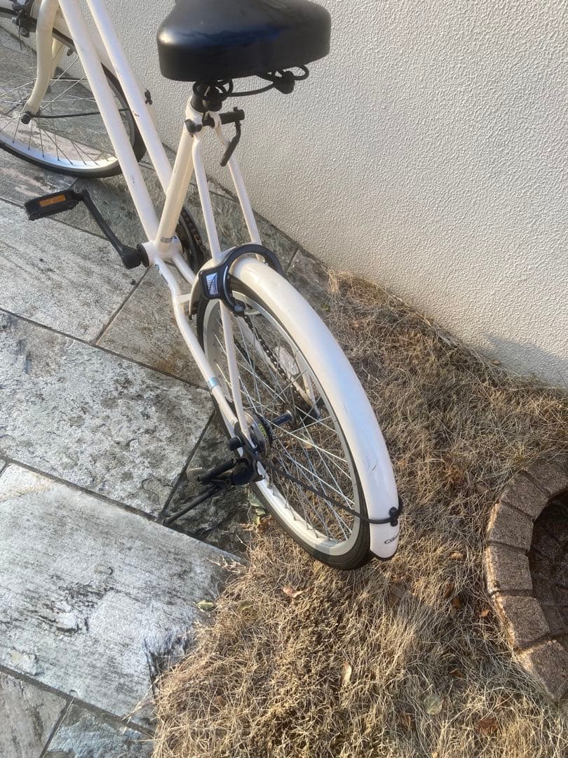 【直接引き取りのみ】サイクルベースあさひ　クリームミニベロ 自転車本体