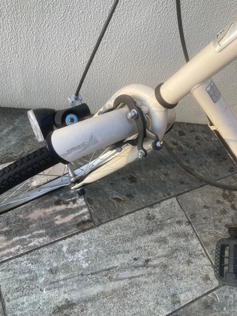 【直接引き取りのみ】サイクルベースあさひ　クリームミニベロ 自転車本体