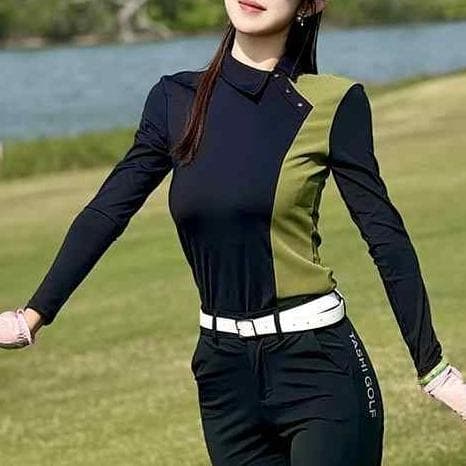 ●●上下セットアップ●●トップ・スカート・美スタイル見え・韓国ゴルフ・別売可