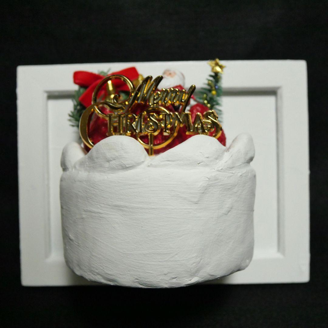 油絵 絵画 【飛び出すクリスマスケーキ】