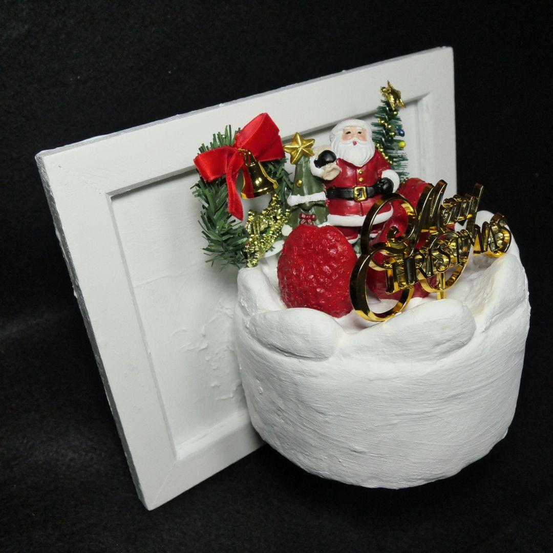 油絵 絵画 【飛び出すクリスマスケーキ】