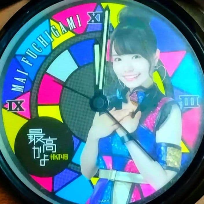 希少　HKT48　渕上舞　目覚まし時計　ボイスクロック　置き時計　掛け時計