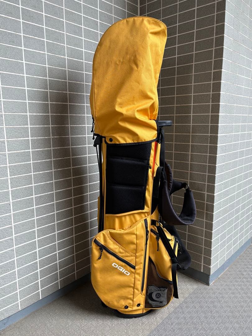 OGIO ゴルフバッグ イエロー スタンド付き