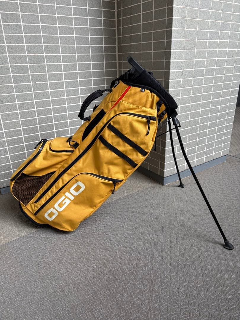 OGIO ゴルフバッグ イエロー スタンド付き