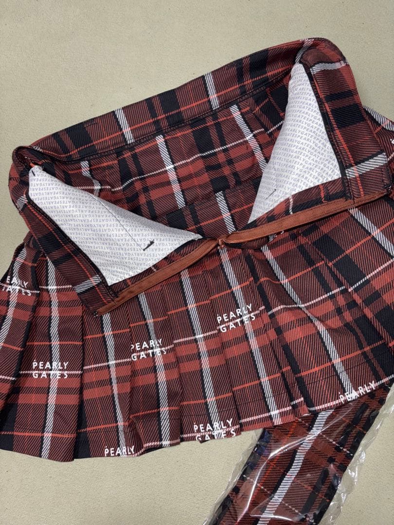 （新品、美品）パーリーゲイツ 、グレンチェック柄シリーズ、2点セット、サイズ1
