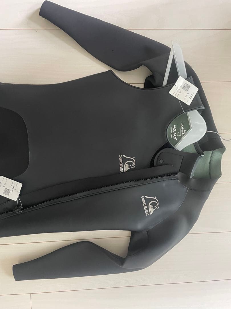 QUIKSILVER ロングジョンとタッパーのウェットスーツ セット L