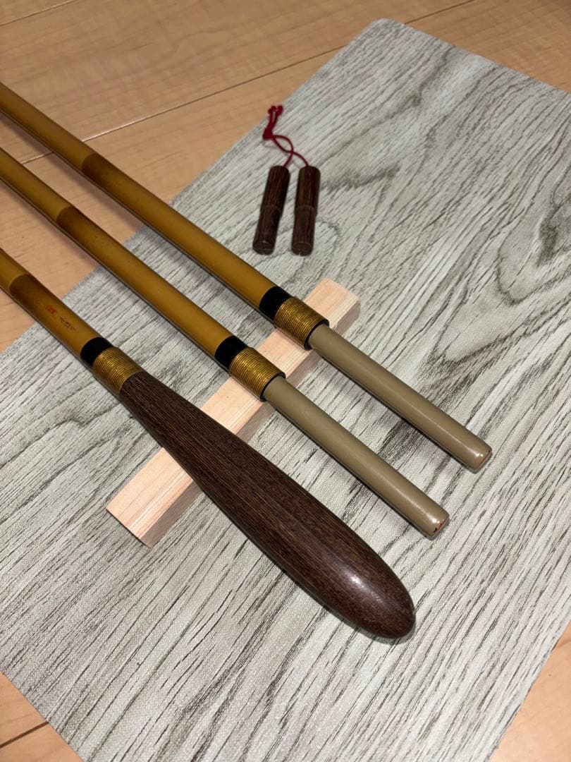 シマノ 朱紋峰 本造り 玉柄 へら 玉の柄　SHIMANO