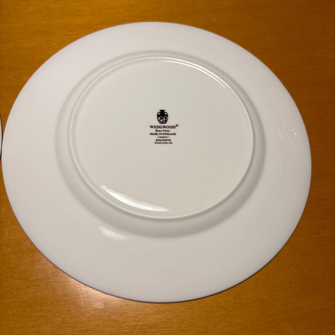 ウェッジウッド　ホワイトドルフィン　　ディナープレート　2枚セット27cm