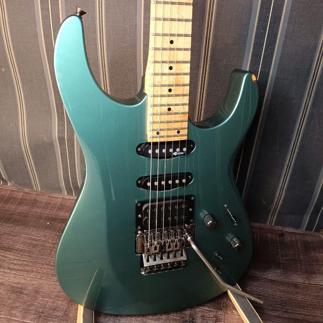 希少 グリーン Fernandes FR-55S サスティナー エレキギター